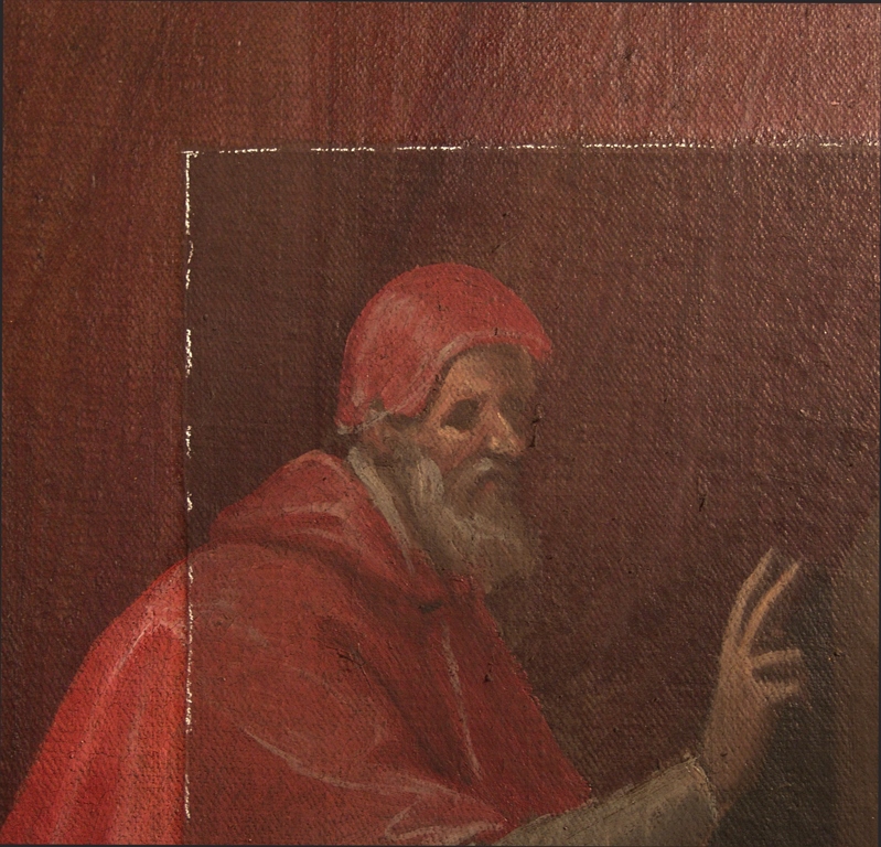 Papa Innocenzo III , durante la pulitura