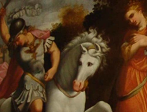 Pittore del XVII sec., San Giorgio e il drago